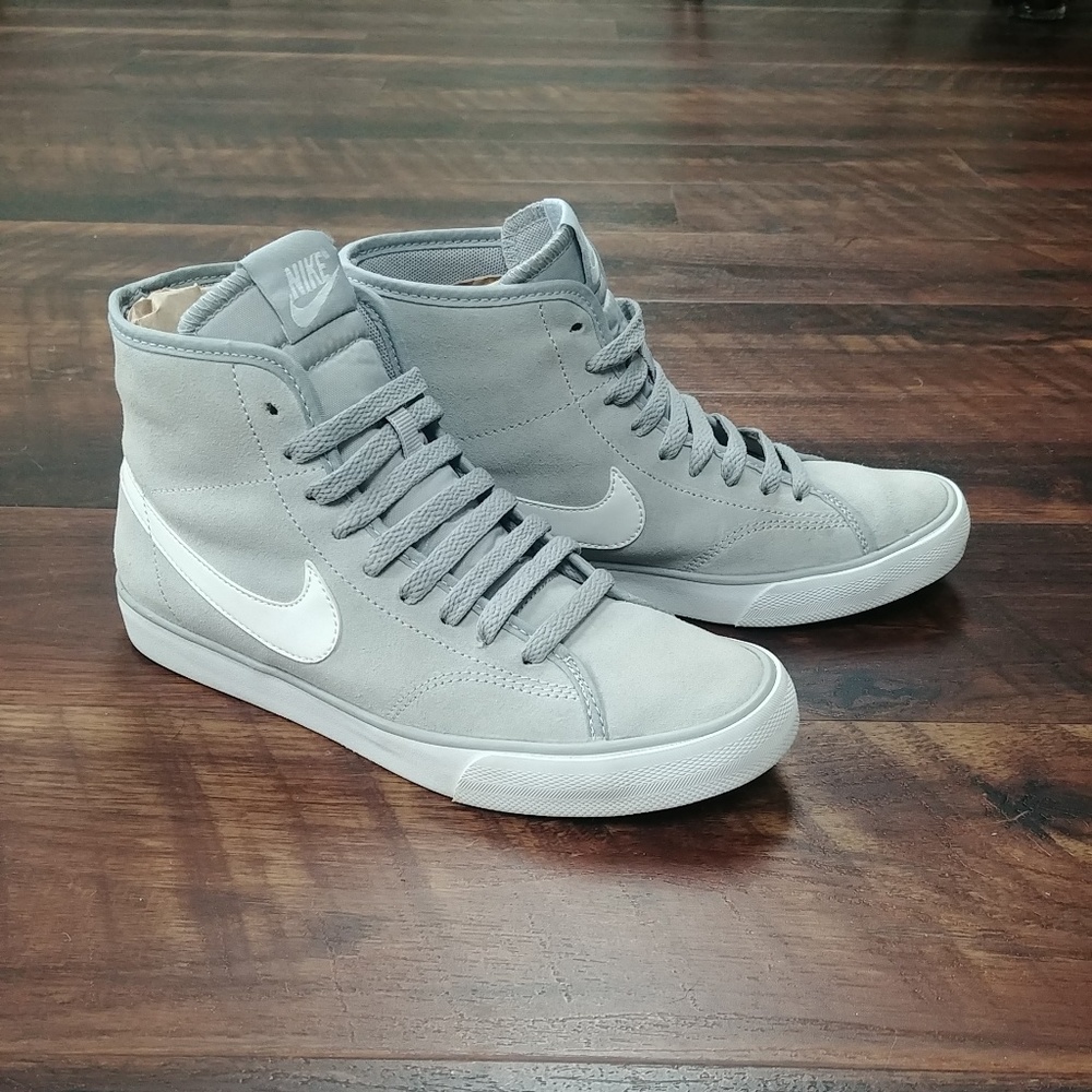 Nike Grey Suede High Top Sneakers